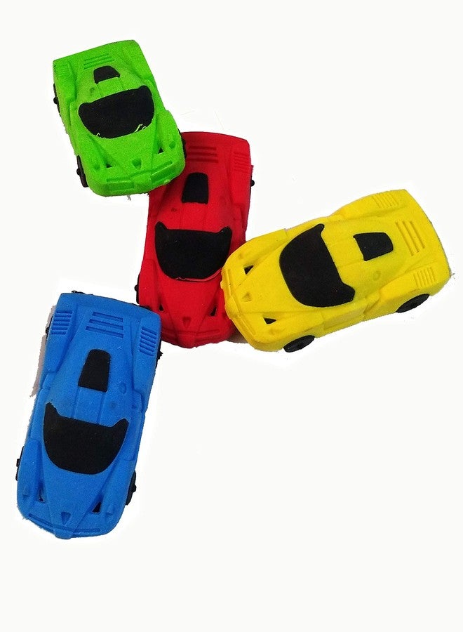 Shree Technesh Car Shaped Multicolor Eraser for Kids, Set of 4 pcs - Image 3